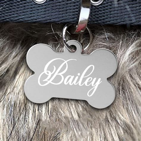 Custom Metal Dog Name Tags - Etsy