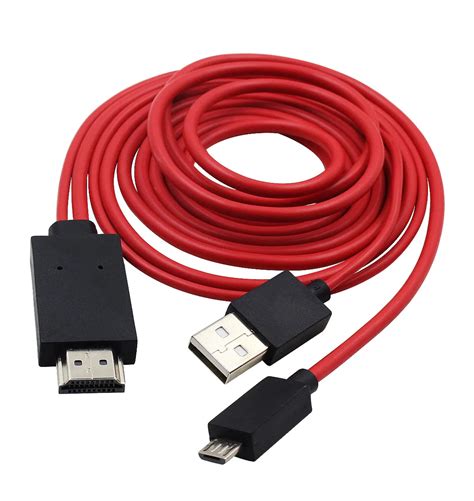 Cabo Adaptador Micro Usb Para Hdmi Compat Vel Media Hdtv Mhl Para