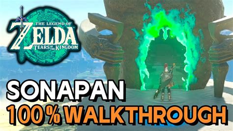 Zelda Tears Of The Kingdom Sonapan Shrine Walkthrough YouTube