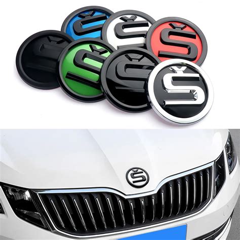 Abs Mm S Badge Car Front Hood Bonnet Trunk Emblem Sticker For