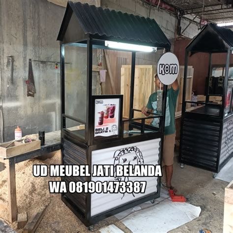 Jual Gerobak Jualan Booth Minuman Booth Kuliner Kekinian Gerobak Murah