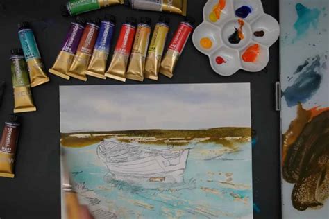 Fishing Boat: Watercolor painting tutorial - Pintando.org