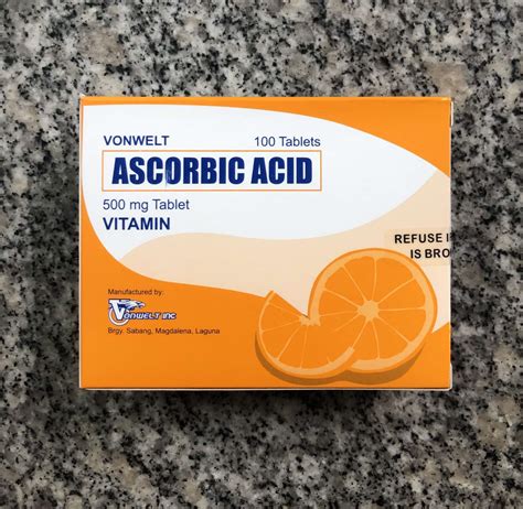 Vitamin C Ascorbic Acid Mg Vonwelt Tablets Lazada Ph