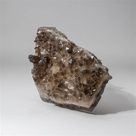 Astro Gallery Of Gems Genuine Smoky Quartz Crystal Cluster From Mina