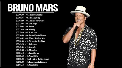 Músicas De Bruno Mars 2021 Os Melhores Sucessos De Bruno Mars Álbum De Bruno Mars Completo