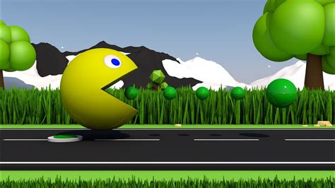 Learn Colors With Pacman In 3d Animation Youtube