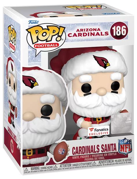 Figurine Pop NFL 186 pas cher Père Noël Cardinals