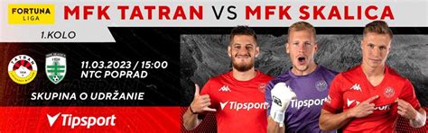 MFK Tatran Liptovský Mikuláš MFK Skalica Fortuna liga TicketLIVE