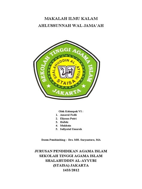 Makalah Ilmu Kalam Pdf