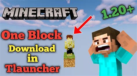 How To Install One Block In Minecraft Tlauncher 100 Real Minecraft 1