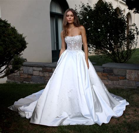 Strapless Ball Gown Wedding Dress With Beaded Corset Bodice Kleinfeld