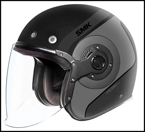 Sierra Electronics Smk Retro Jet Open Face Helmet Rebel Graphic