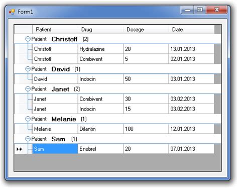 Datagridview Grouping In Cvbnet Two Recipes 10tec