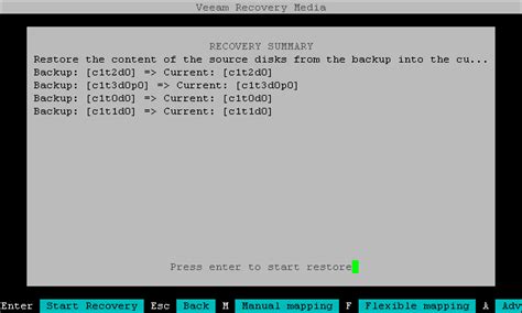 Step 6 Map Restored Disks Veeam Agent For Oracle Solaris User Guide