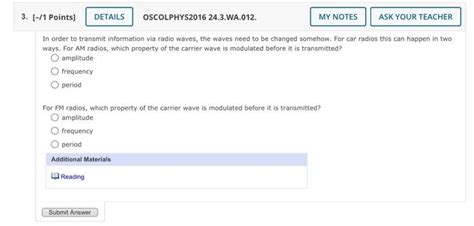 Solved In order to transmit information via radio waves, the | Chegg.com