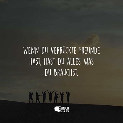 Wenn Du Verr Ckte Freunde Hast Hast Du Alles Was Du Brauchst Spruch