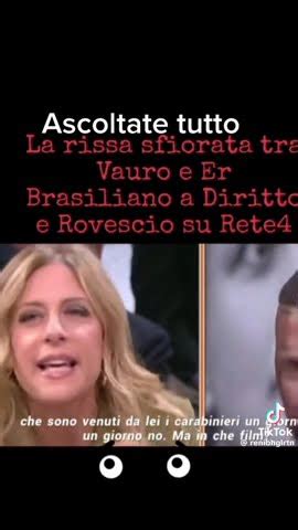 La Rissa Sfiorata Tra Vauro E Il Brasiliano In Diretta Tv Perte