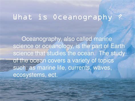 PPT - Oceanography PowerPoint Presentation, free download - ID:2366629