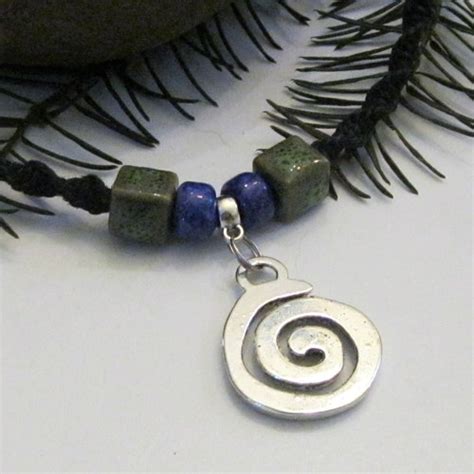 Hemp Necklace Circle Of Life Infinity Infinity Swirl Etsy