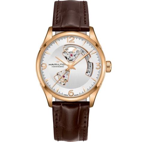 Hamilton H Jazzmaster Open Heart Rose Gold Silver