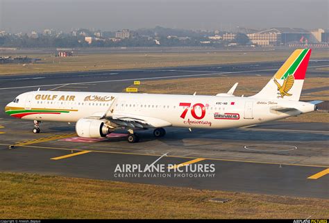 A9C NB Gulf Air Airbus A321 NEO At Mumbai Chhatrapati Shivaji Intl