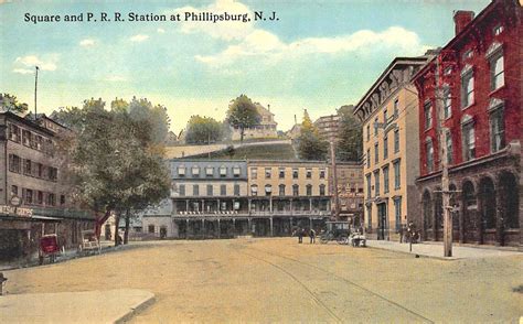 Phillipsburg NJ Railroad Station Train Depot Square Postcard | Topics ...