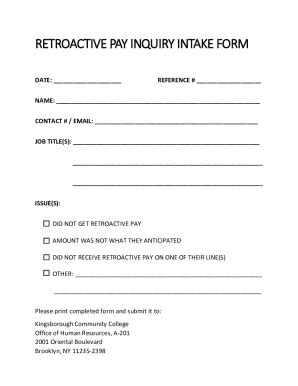 Fillable Online Retroactive Payment Request Form Fax Email Print