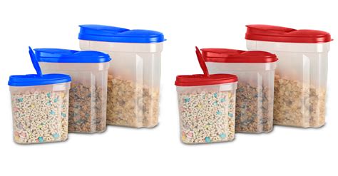 3 or 6 Piece: Cereal and Food Container Set - 5 Options