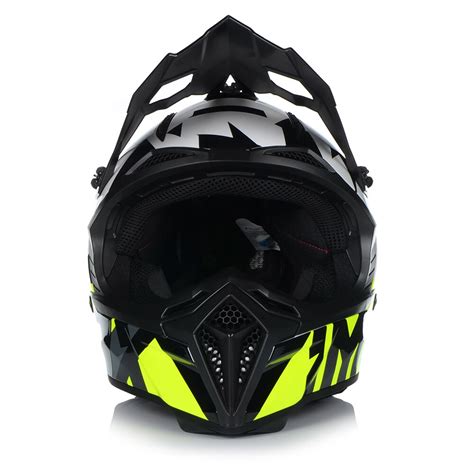 Casca Moto Imx Fmx Enduro Protectie UV Off Road Alb Galben M 57 58