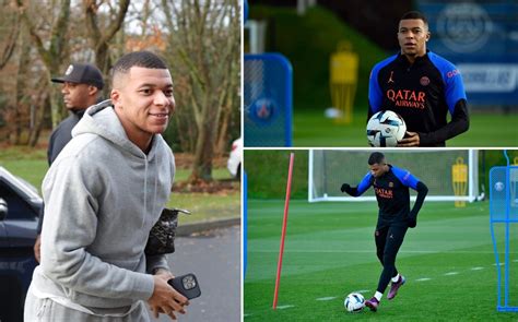 Mbappe PSG Training Kylian Mbappe Returns To Training 72 Hours After