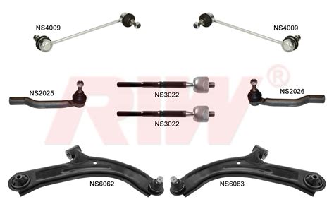 Nissan Tiida Left And Right Suspension Kit Front Riw