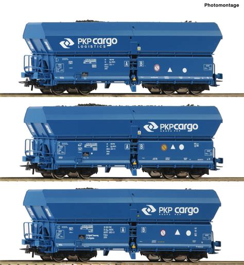 Meises Modelbahncenter Roco 76046 3er Set Selbstentladewagen PKP