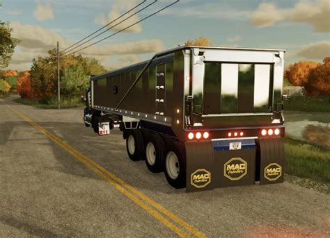 Fs Mac Tri Axle End Dump Trailer V Farming Simulator