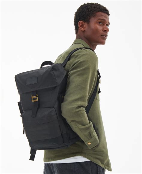 Shop the Barbour Essential Wax Backpack in Black today. | Barbour