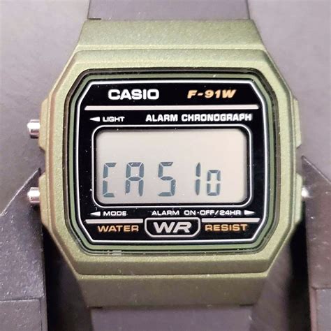 Casio F91wm 3a The Legendary F91w In Od Green