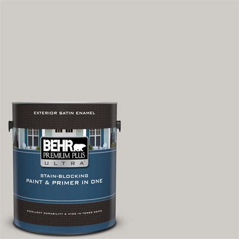 Behr Premium Plus Ultra Gal Ppu Chic Gray Satin Enamel