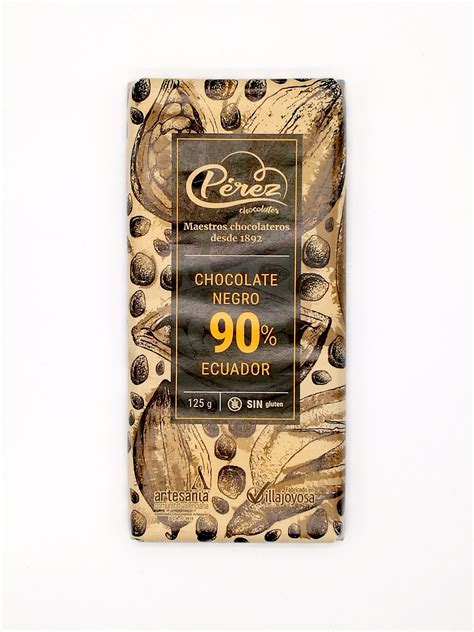 Chocolate Negro 90% Cacao Ecuador (PRZ) - Tienda el Riu