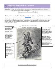 Analyzing Vietnam War Political Cartoons Course Hero