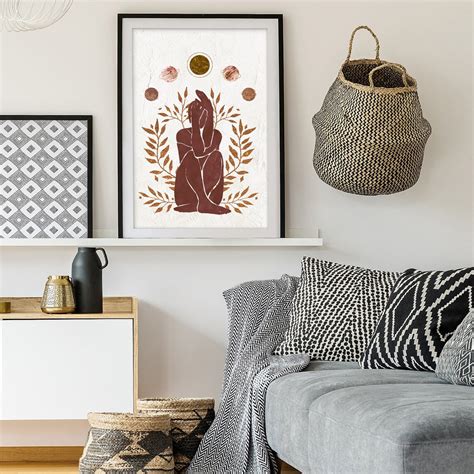 Female Celestial No Moon Print Naked Woman Art Nude Etsy