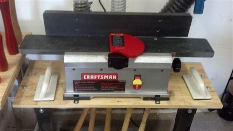 Craftsman 4 1 8 Bench Top Jointer Planer Set Up Lumberjocks Woodworking Forum