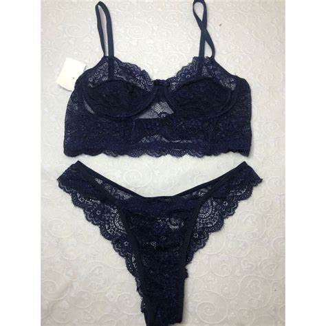 Conjunto De Lingerie Plus Size Sexy Sem Bojo Aro Cropped Rendado