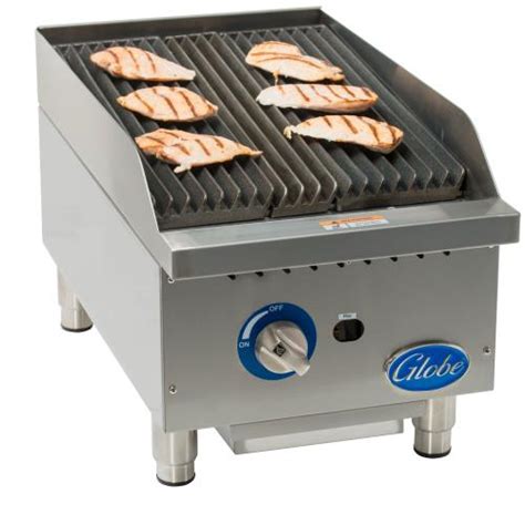 Globe GCB15G CR 15 In Radiant Gas Charbroiler ETundra