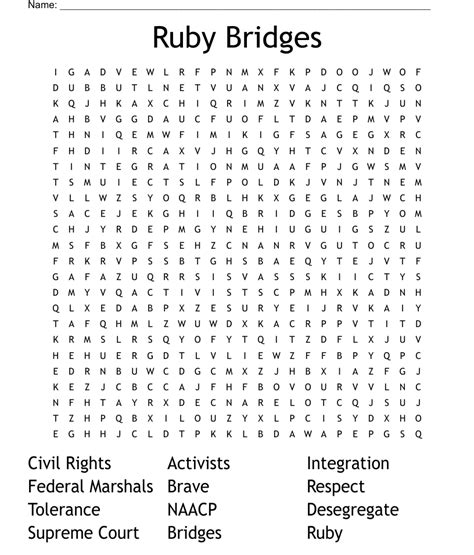 Ruby Bridges Printable Worksheets Worksheets For Kindergarten