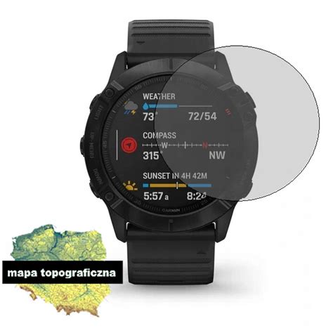 Garmin Fenix 6X Pro Czarny MAPA TOPO POLSKA OSM 8493194789