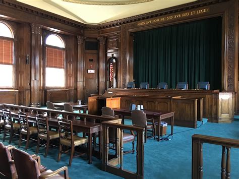 This Is Rhode Islands Supreme Court Courtroom On The Seventh Floor Of