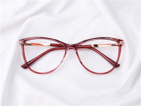 Minke Cat Eye Red Eyeglasses For Women Lensmart Online