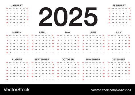 Calendar 2025 Weeks Kaja Salome