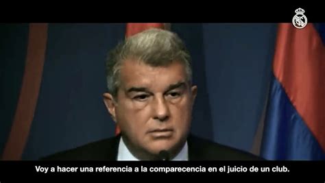 VIDEO Así responde Real Madrid tras la verborrea de Laporta Noticias