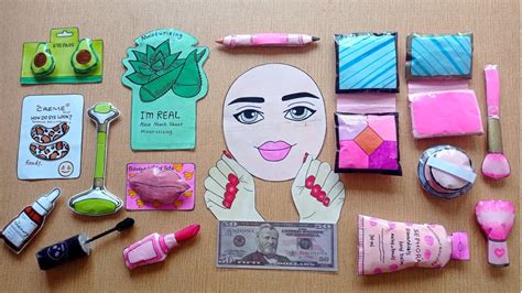 Paperdiy Tutorial Makeup Roblox Asmr Paper Cosmetics Paper Doll