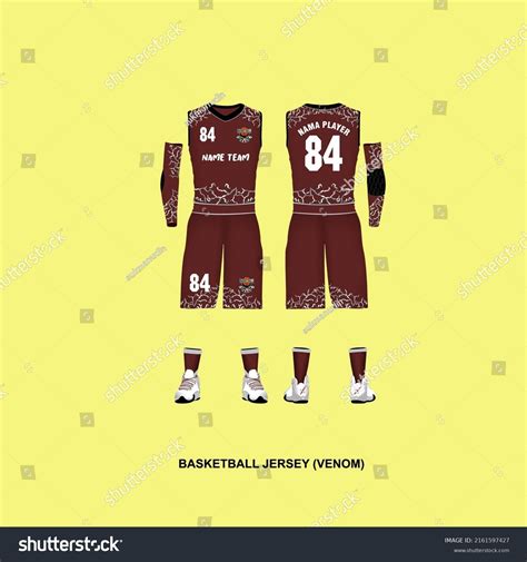 Basketball Jersey Design Venom Spot Theme Stock Vector (Royalty Free ...